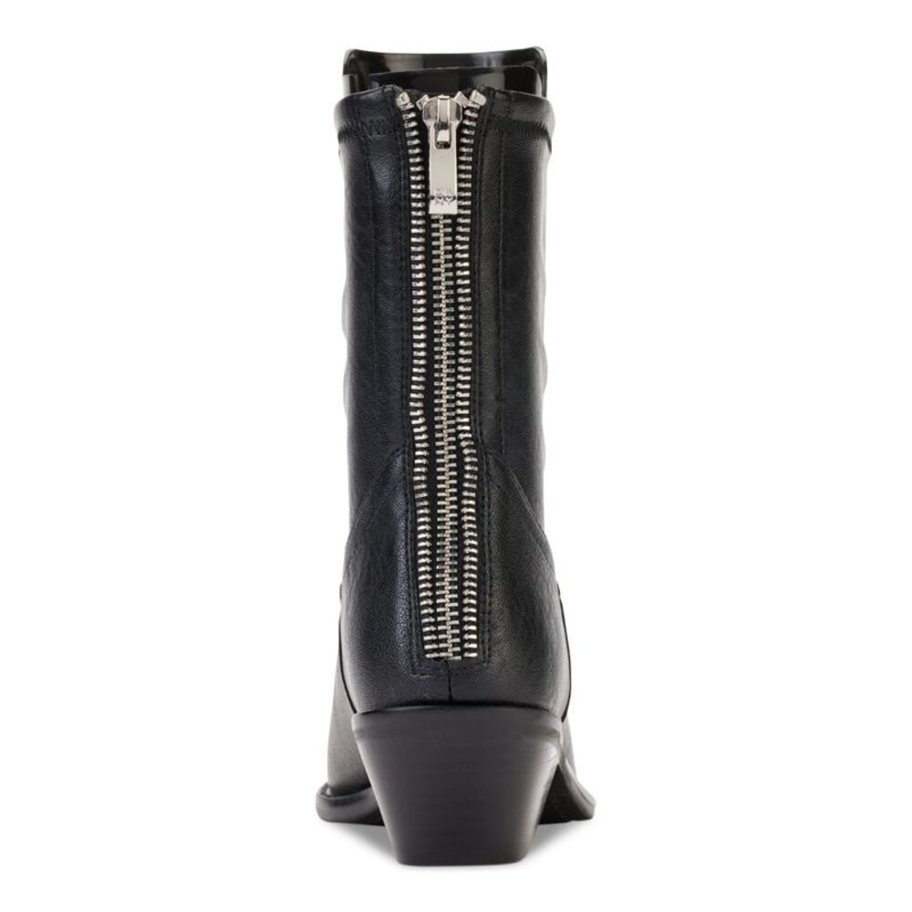 DKNY Womens Black Comfort Raelani Almond Toe Block Heel Zip-Up Booties 6 M - Picture 3 of 4